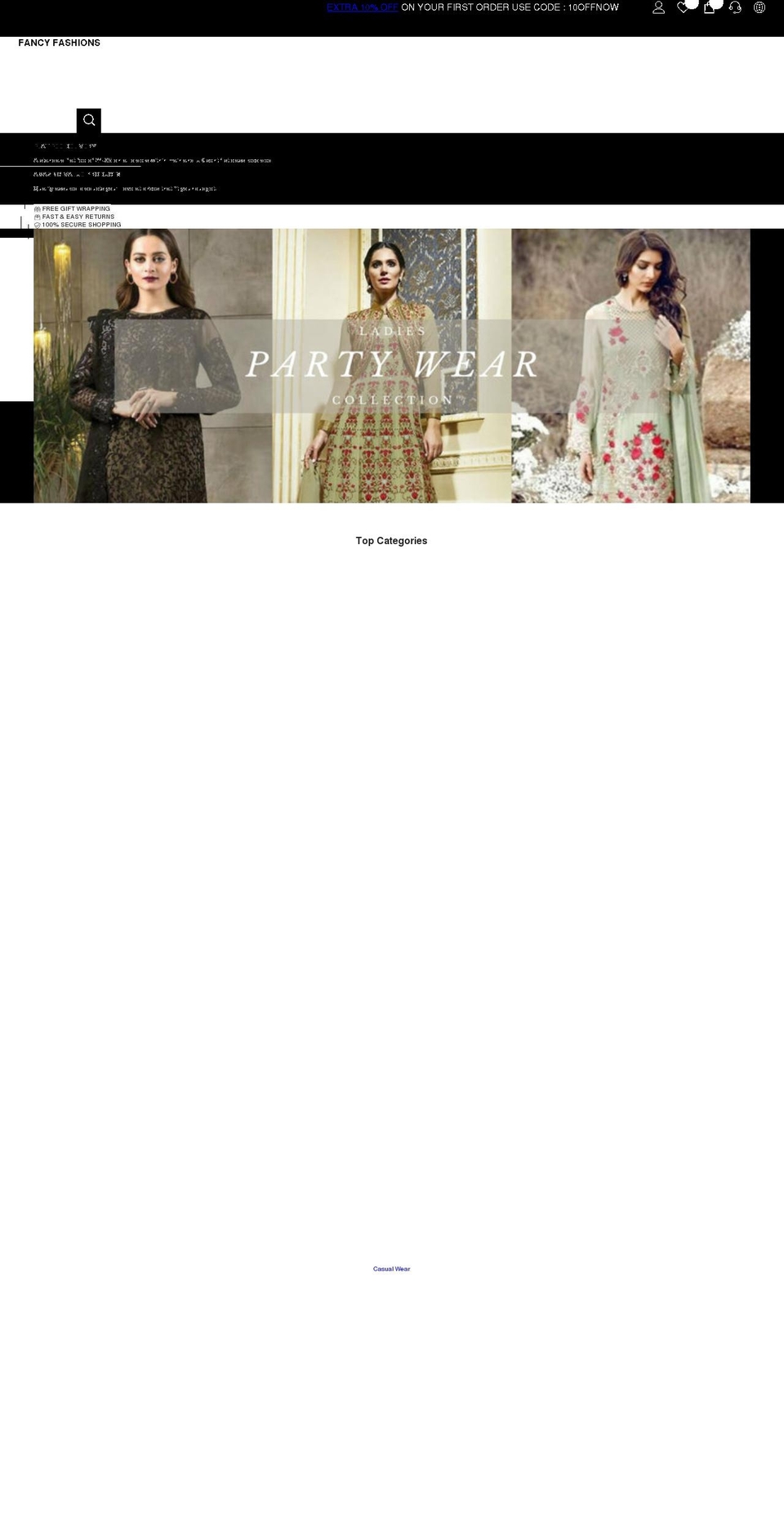 fancyfashions.co.uk shopify website screenshot