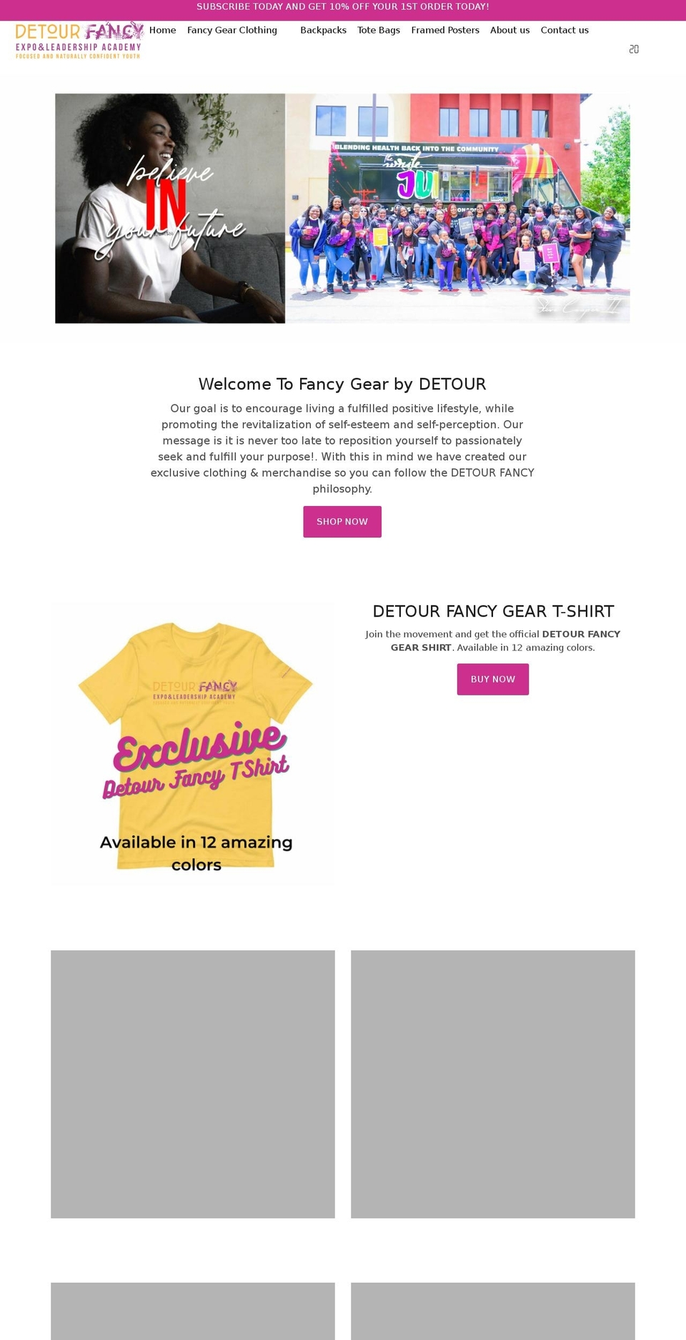 Eighty Shopify theme site example fancygearstore.com