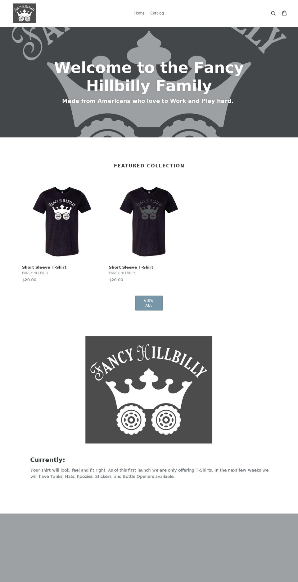 fancyhillbilly.com — Shopify storefront screenshot