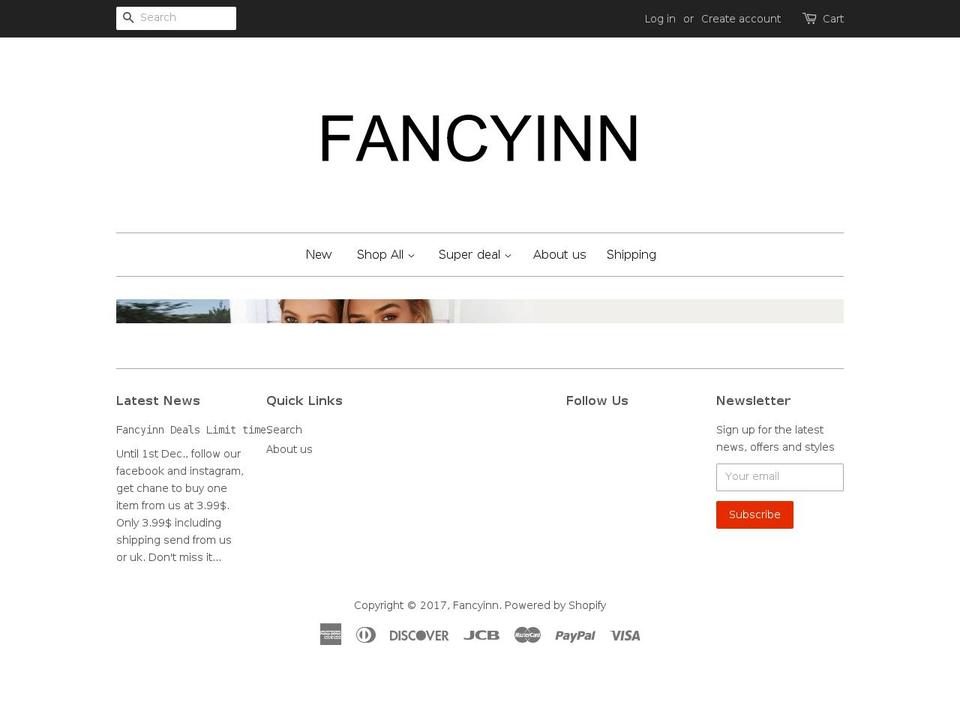 fancyinn.com shopify website screenshot