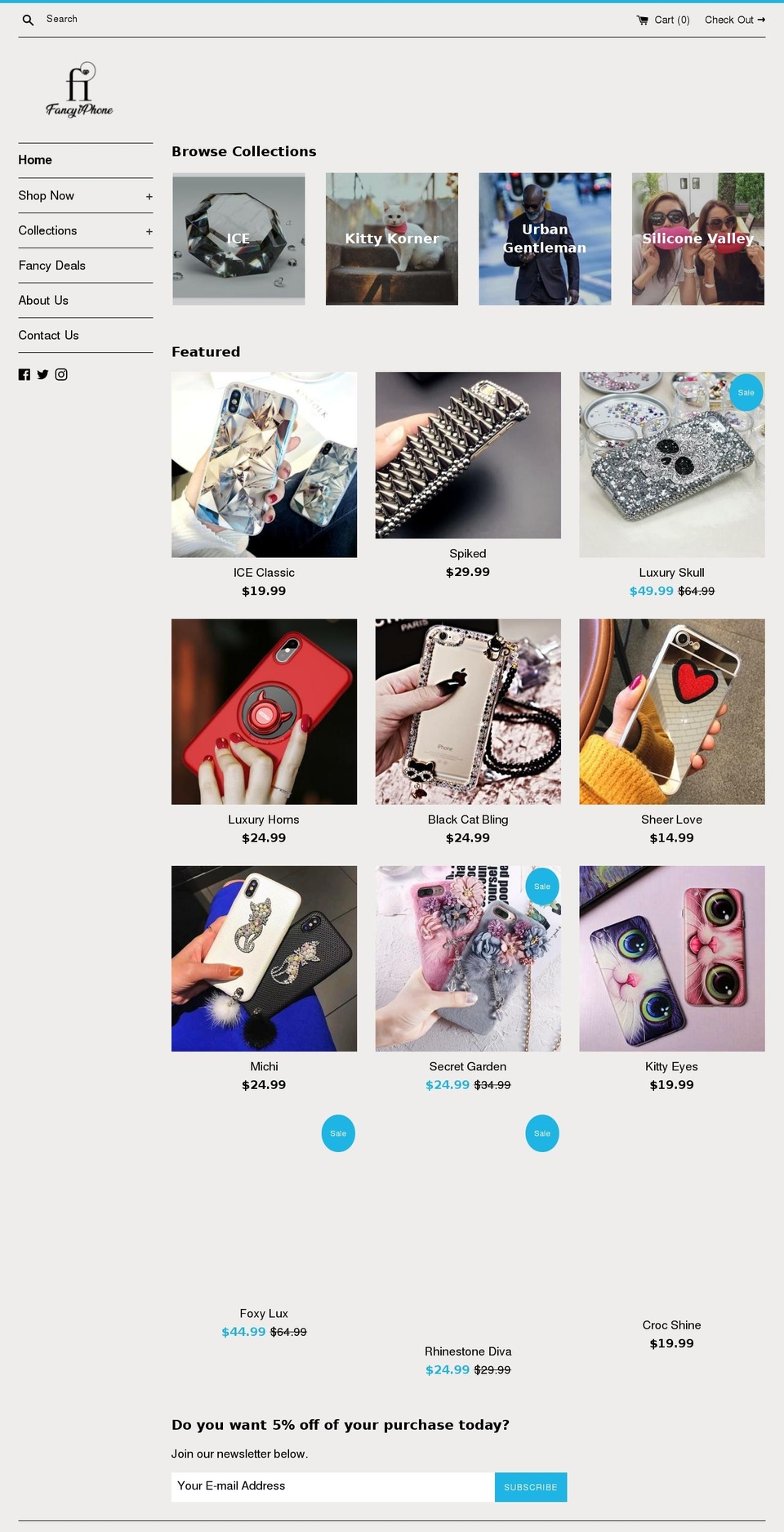 fancyiphone.com — Shopify storefront screenshot