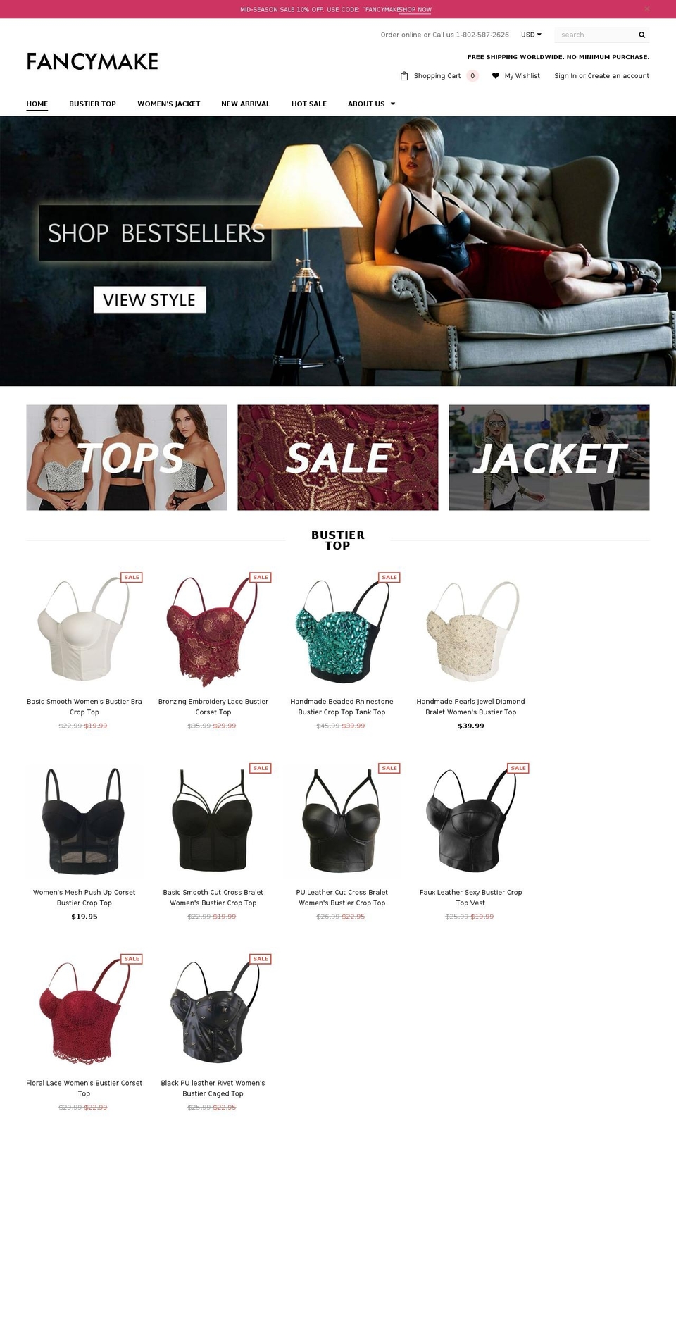 Fancy Shopify theme site example fancymake.com
