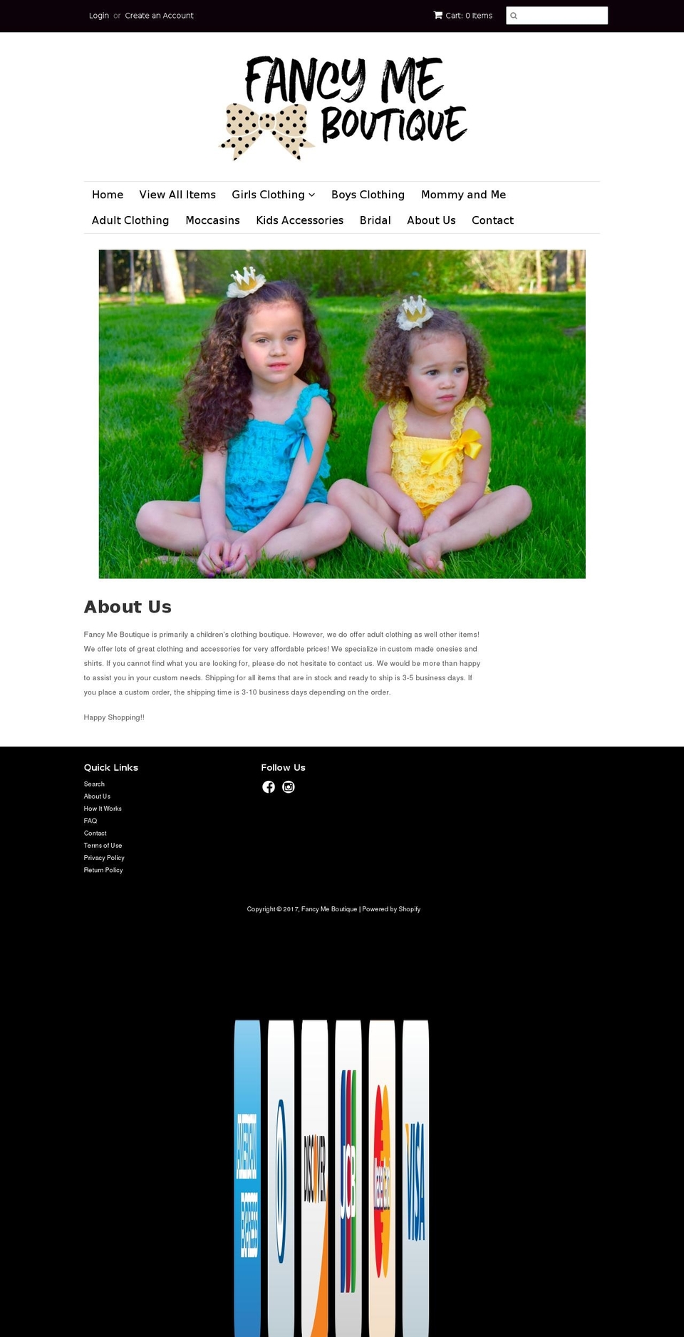 fancymeboutique.com shopify website screenshot