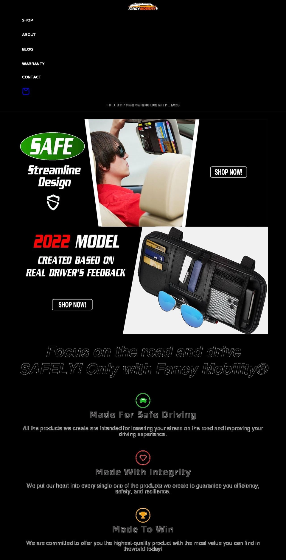 fancymobility.com shopify website screenshot