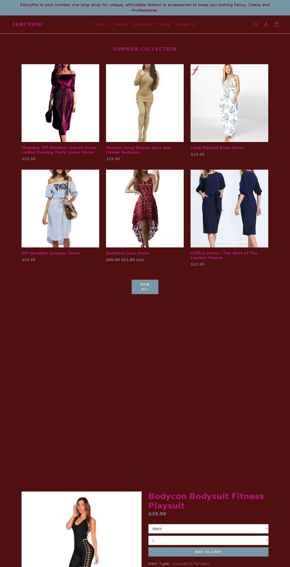fancymoi.com — Shopify storefront screenshot