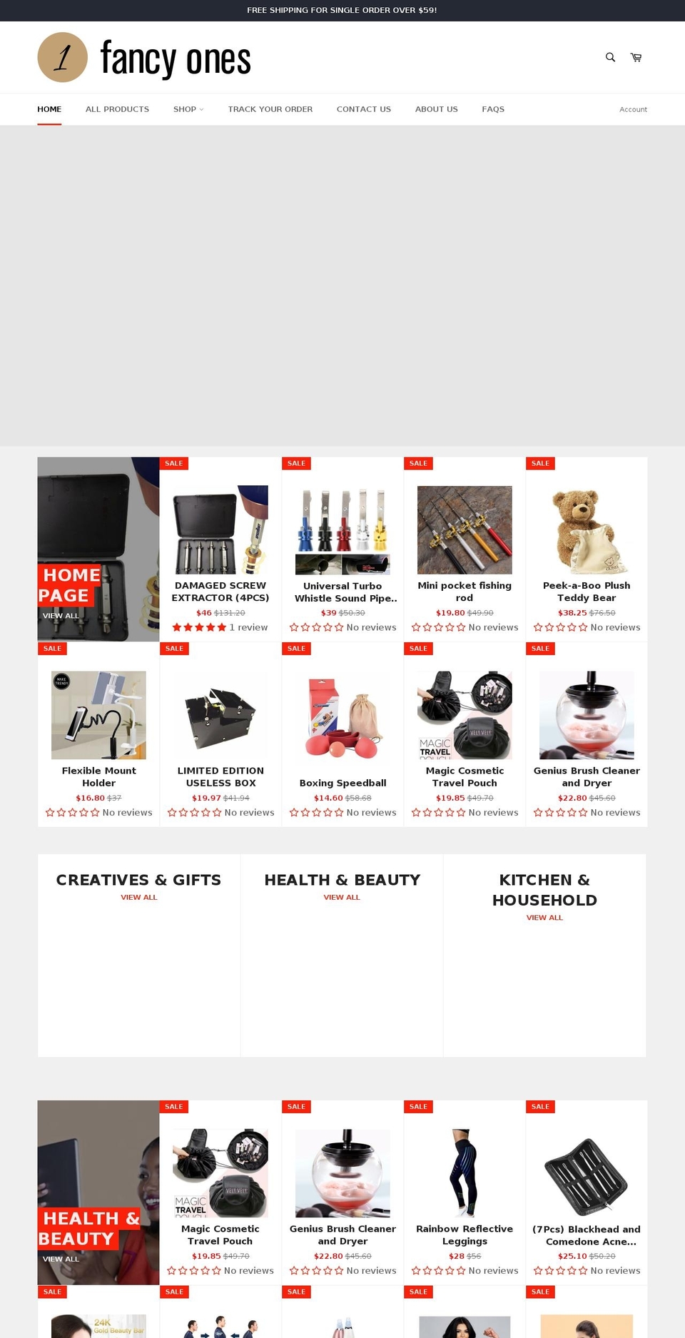 fancyones.com — Shopify storefront screenshot