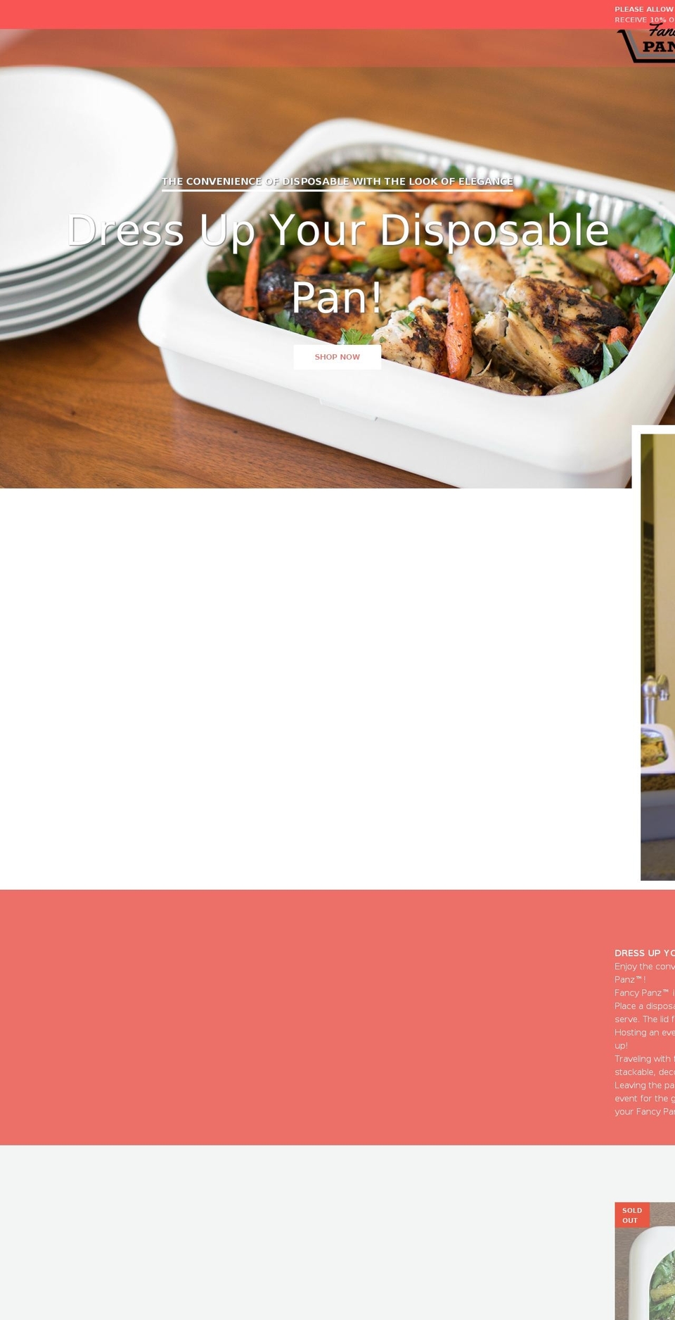 fancypanz.com shopify website screenshot