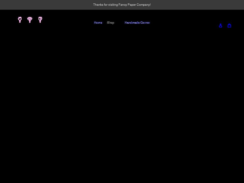 fancypapercompany.com shopify website screenshot