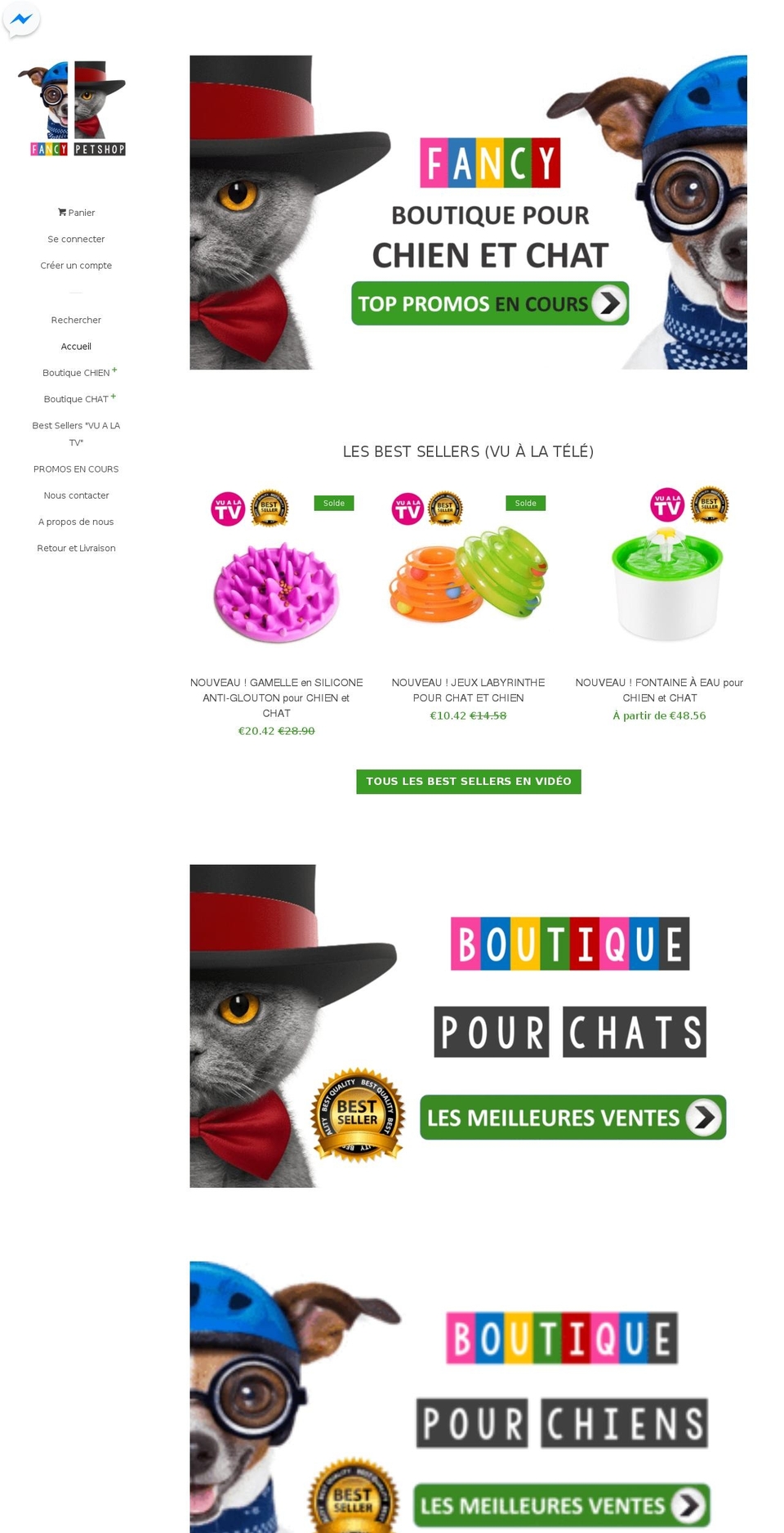 fancypetshop.com — Shopify storefront screenshot