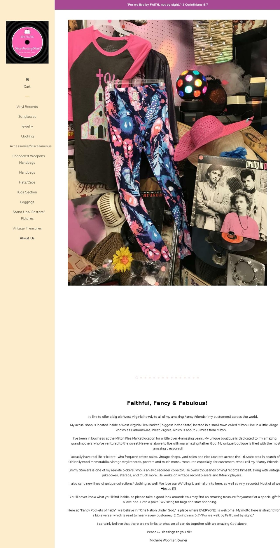 fancypocketsoffaith.com — Shopify storefront screenshot