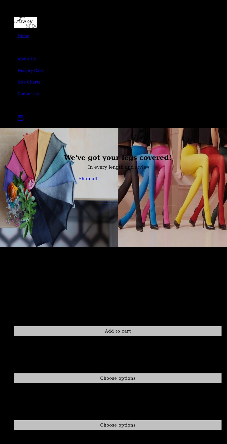 fancysox.com shopify website screenshot