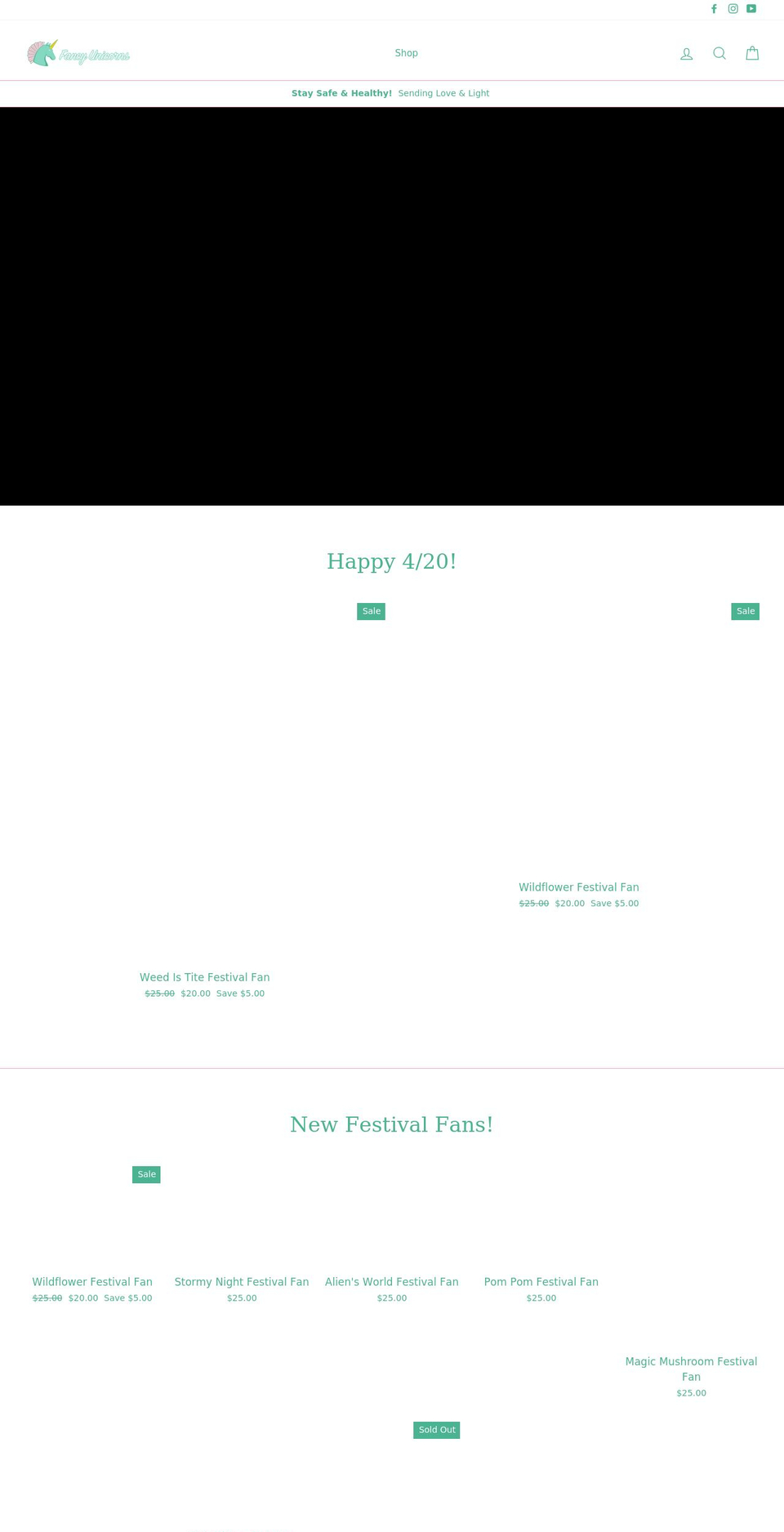 fancyunicorns.com shopify website screenshot