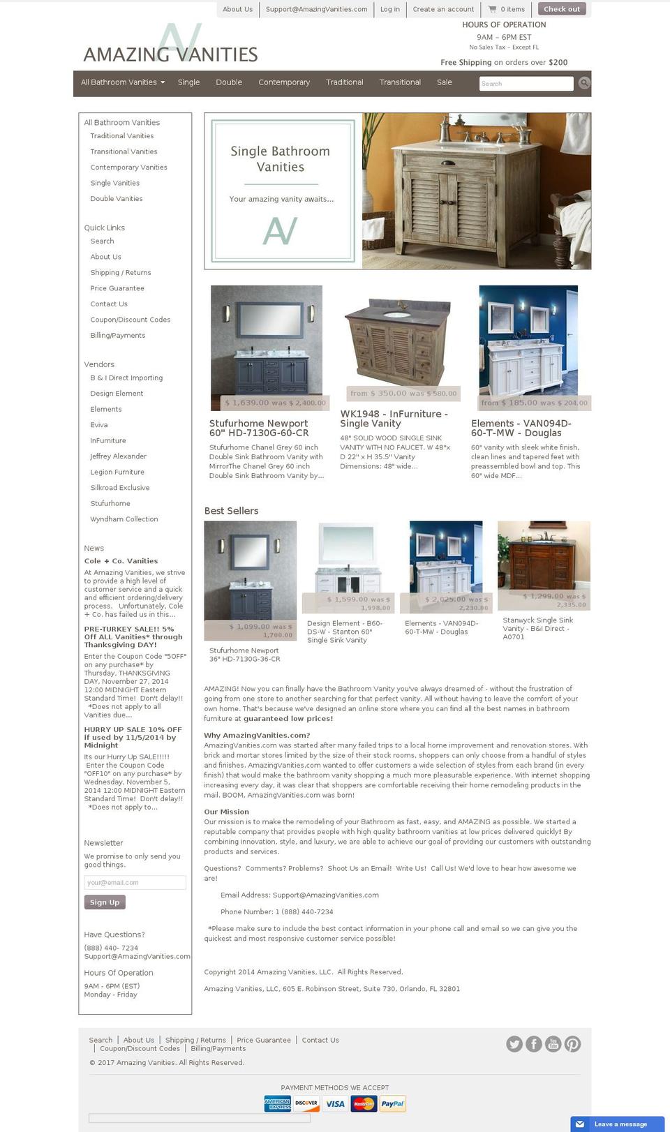 fancyvanity.com shopify website screenshot