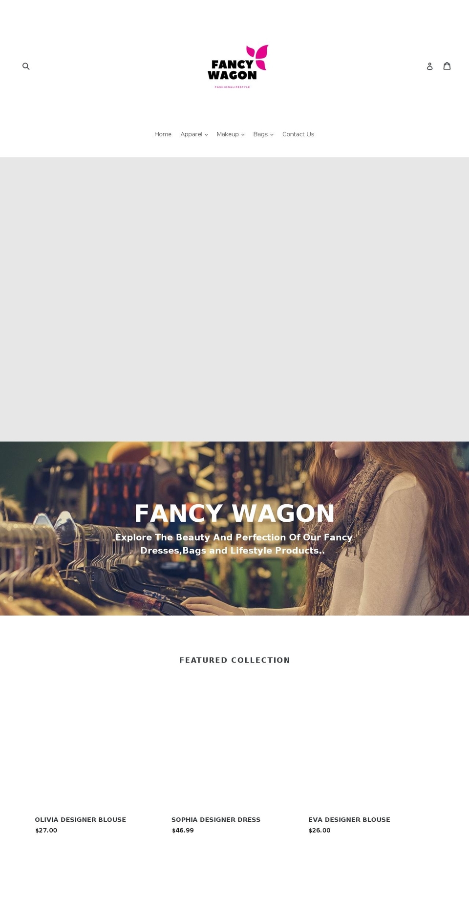 fancywagon.com shopify website screenshot