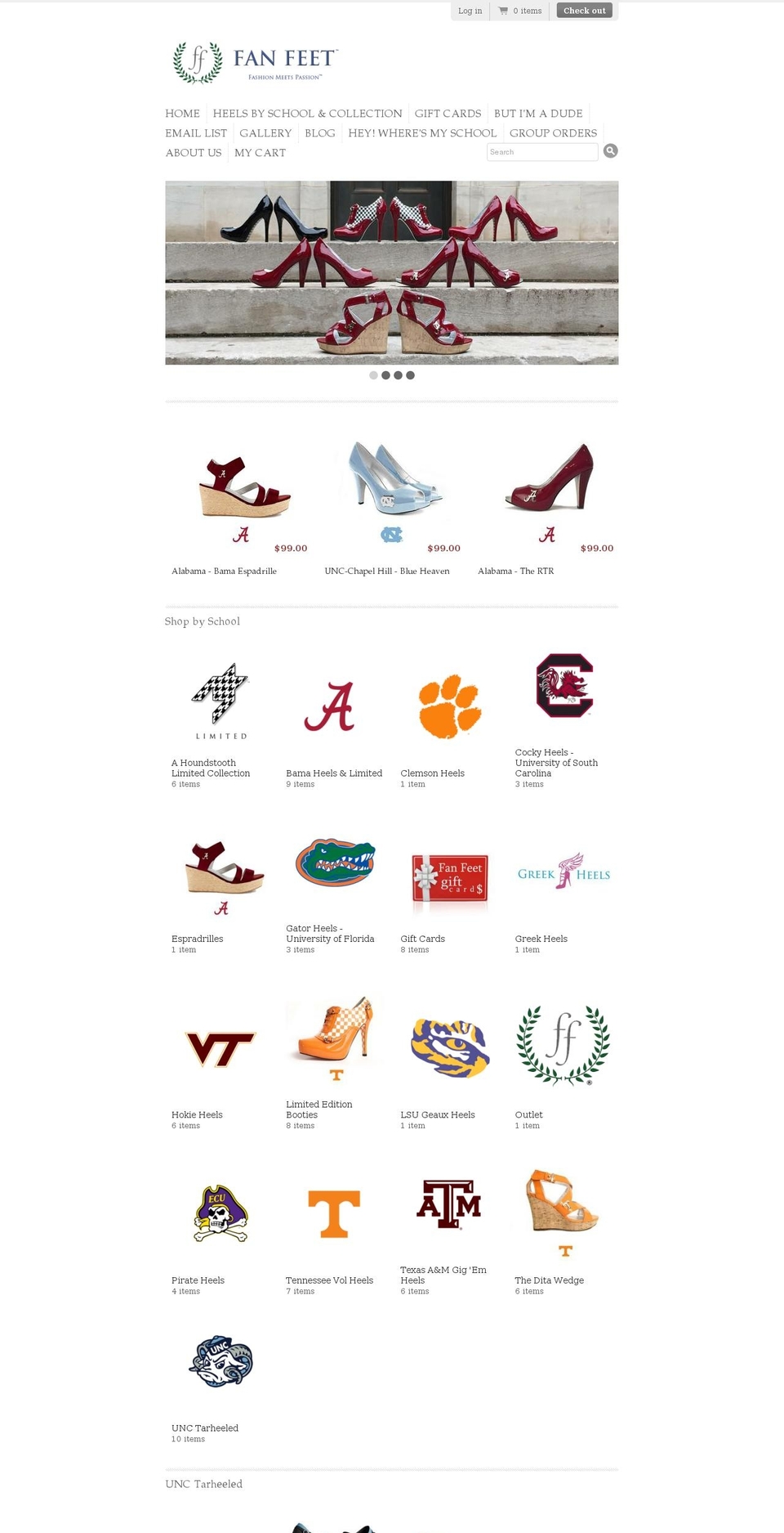 fanfeet.com shopify website screenshot