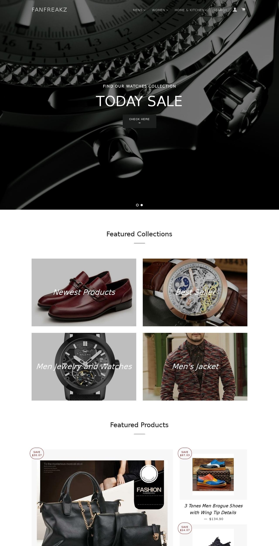 Boost Shopify theme site example fanfreakz.com