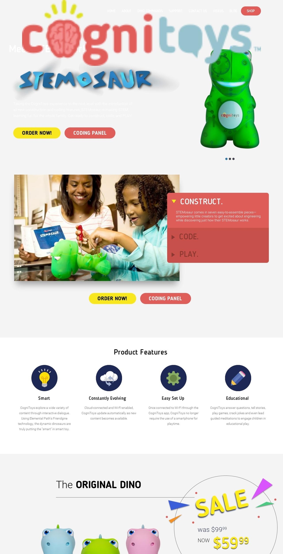 Current Shopify theme site example fang.toys