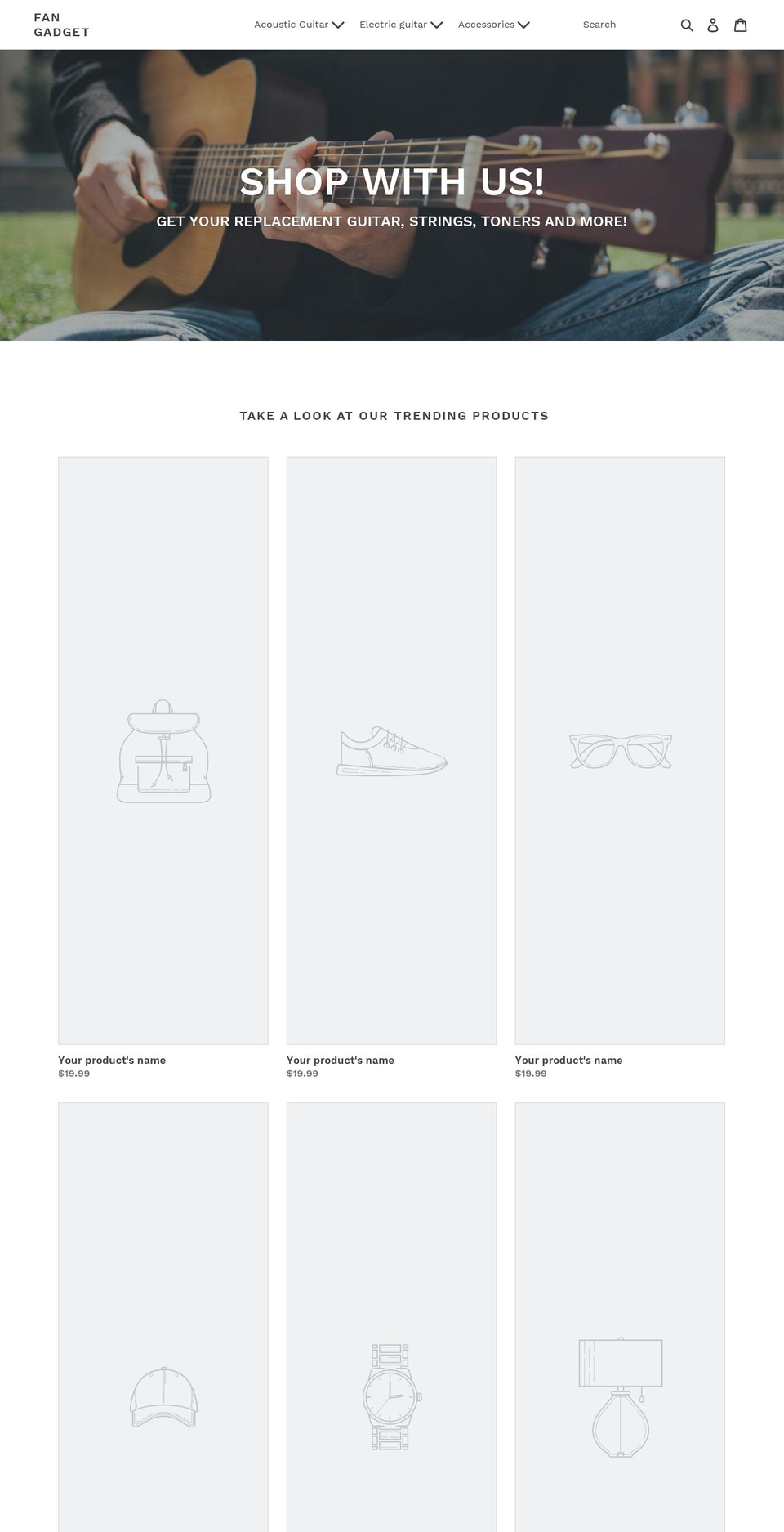 fangadgets.org shopify website screenshot