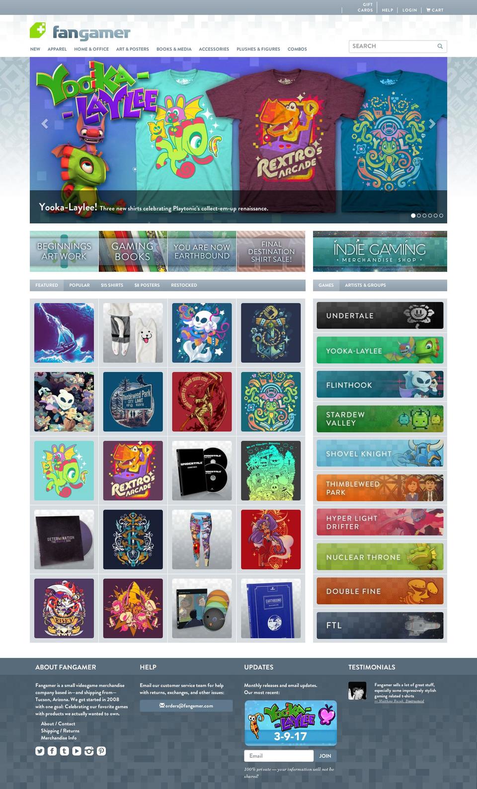 fangamer-shopifyus Shopify theme site example fangamer.net