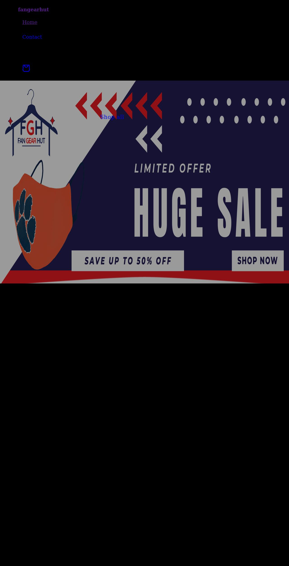 fangearhut.com shopify website screenshot