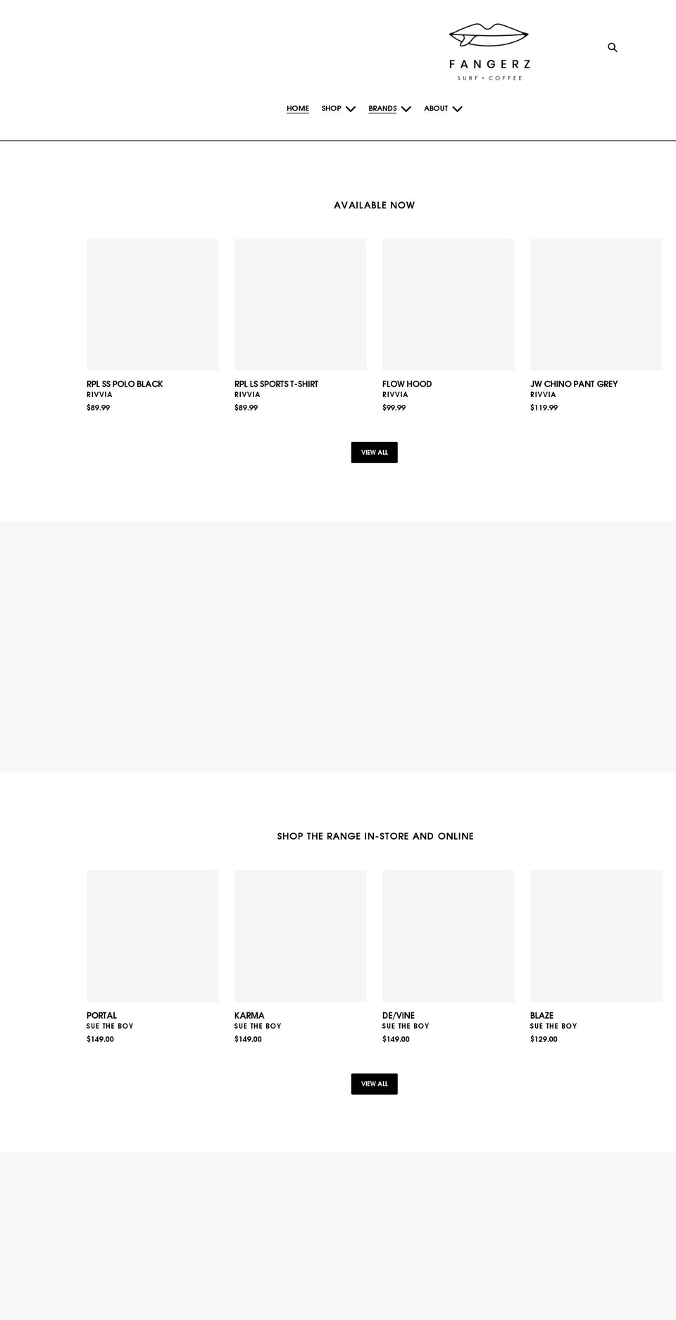 fangerz.com.au shopify website screenshot