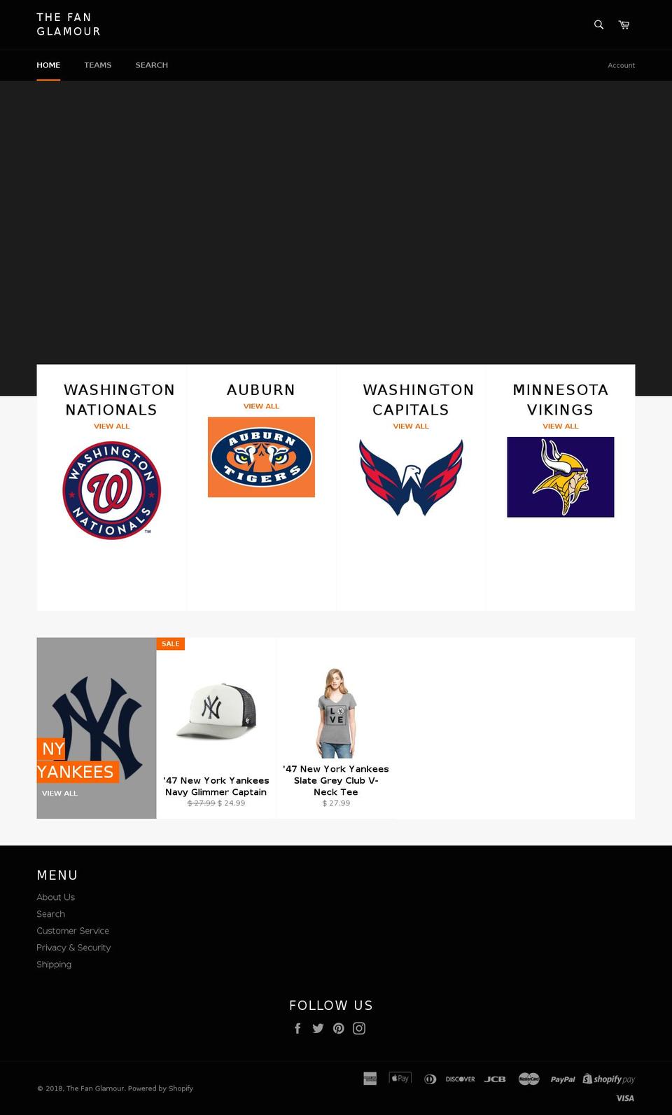 fanglamour.com — Shopify storefront screenshot