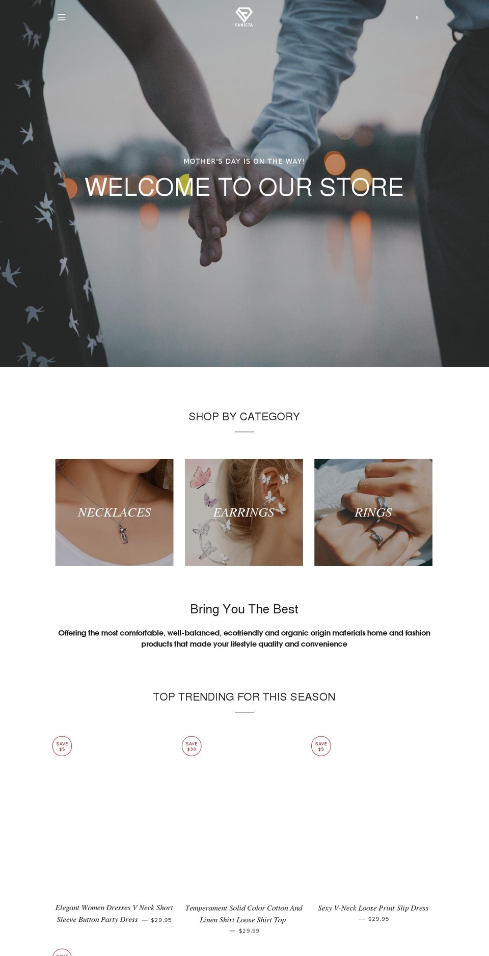 fanista.net shopify website screenshot