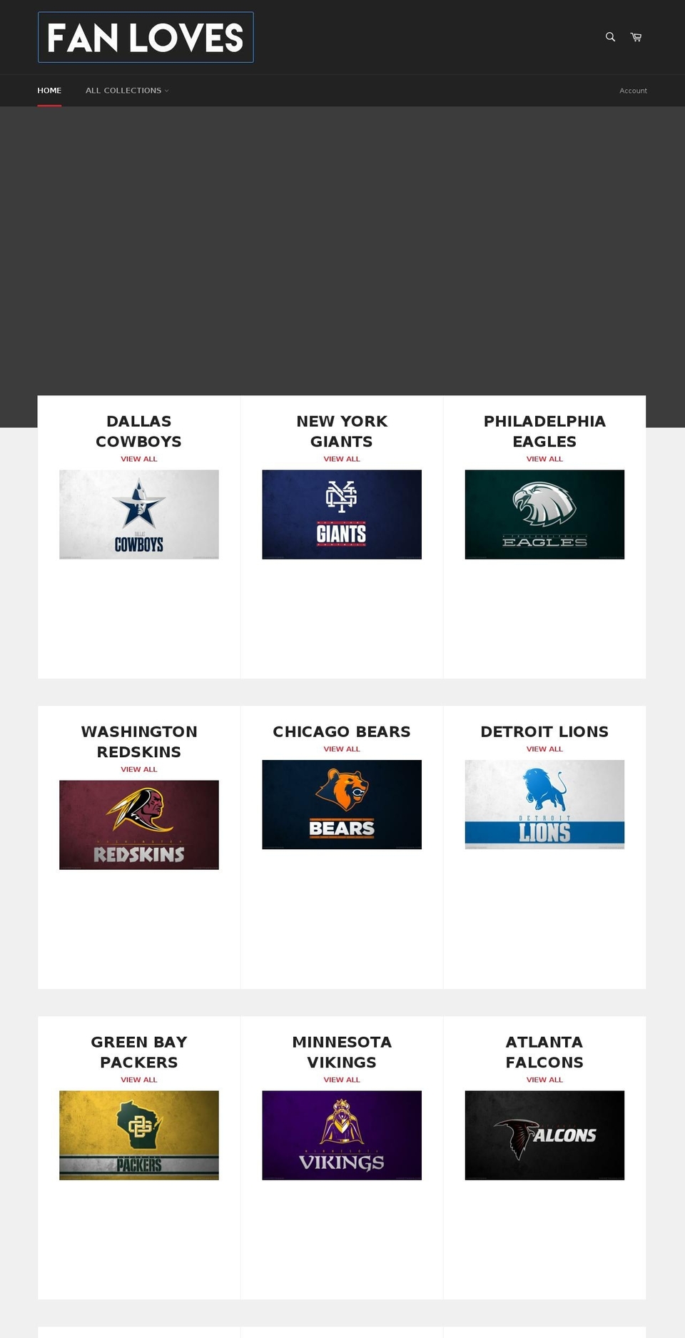 fanloves.com — Shopify storefront screenshot
