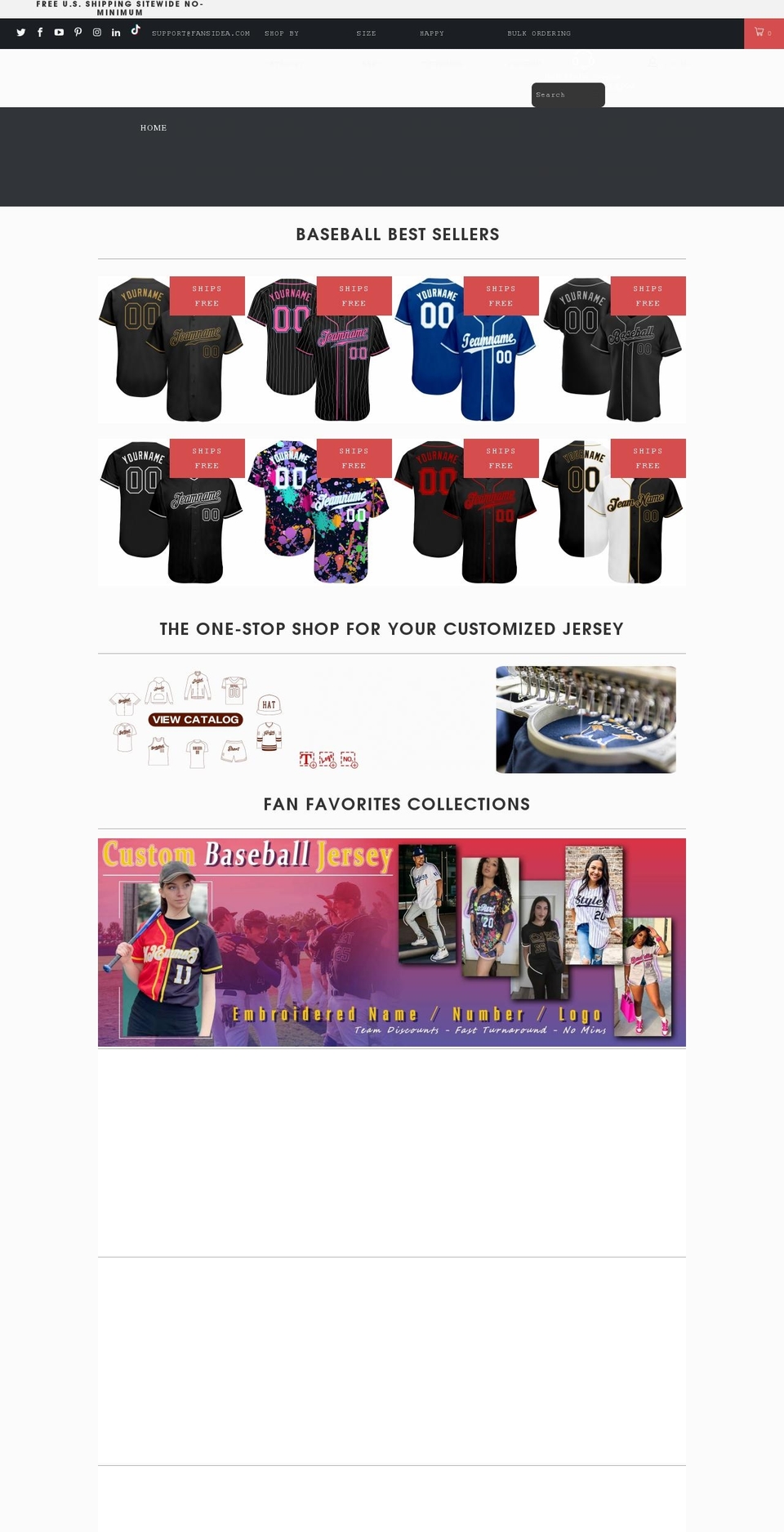 fansidea.com shopify website screenshot