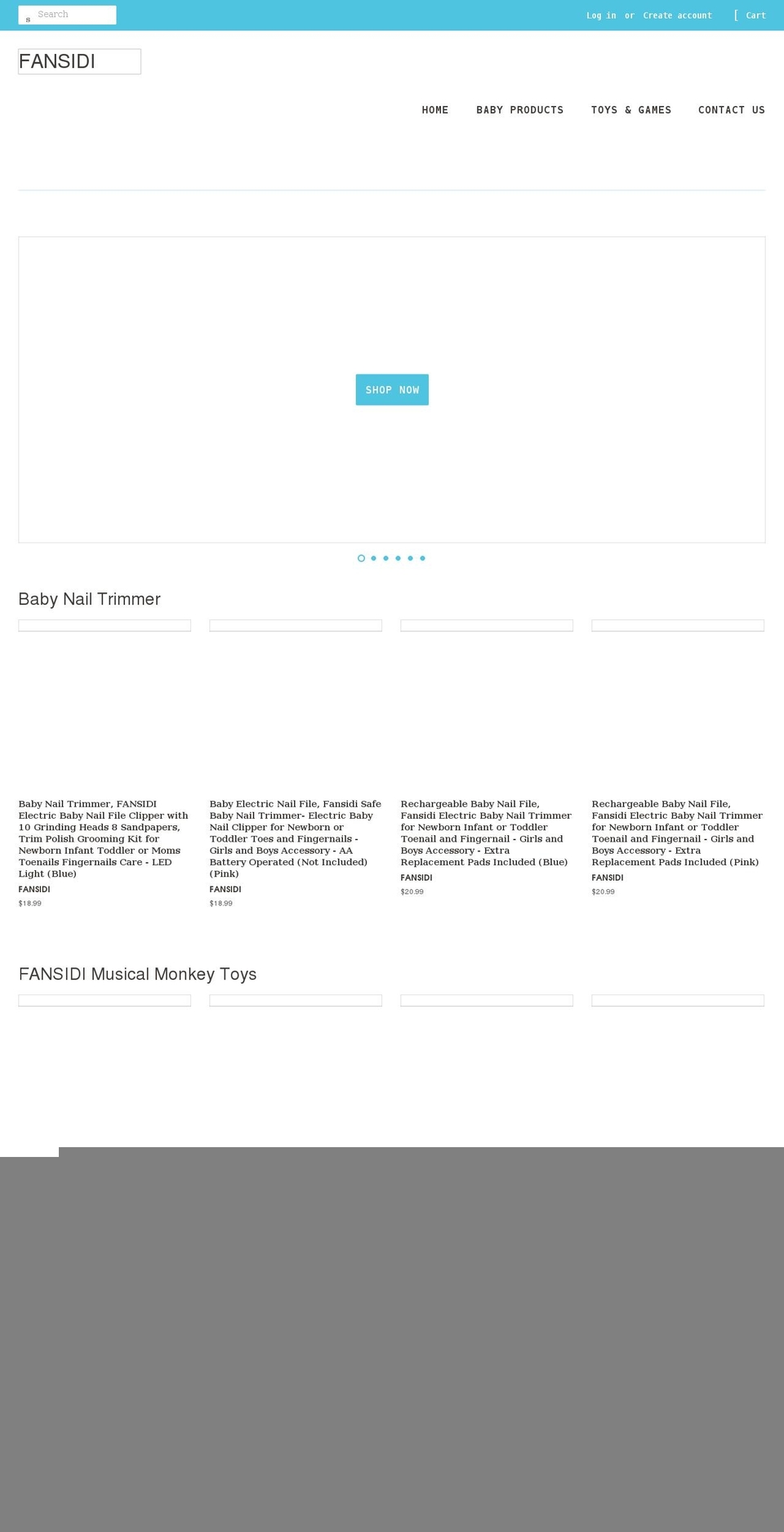 fansidi.com shopify website screenshot