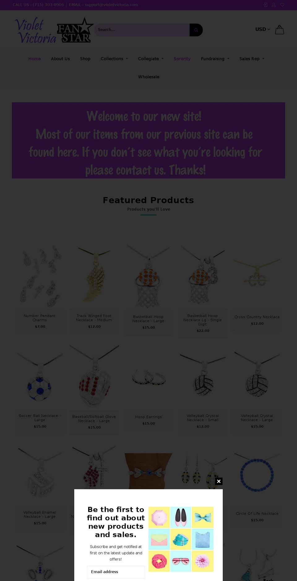 Lush Shopify theme site example fanstarjewelry.com