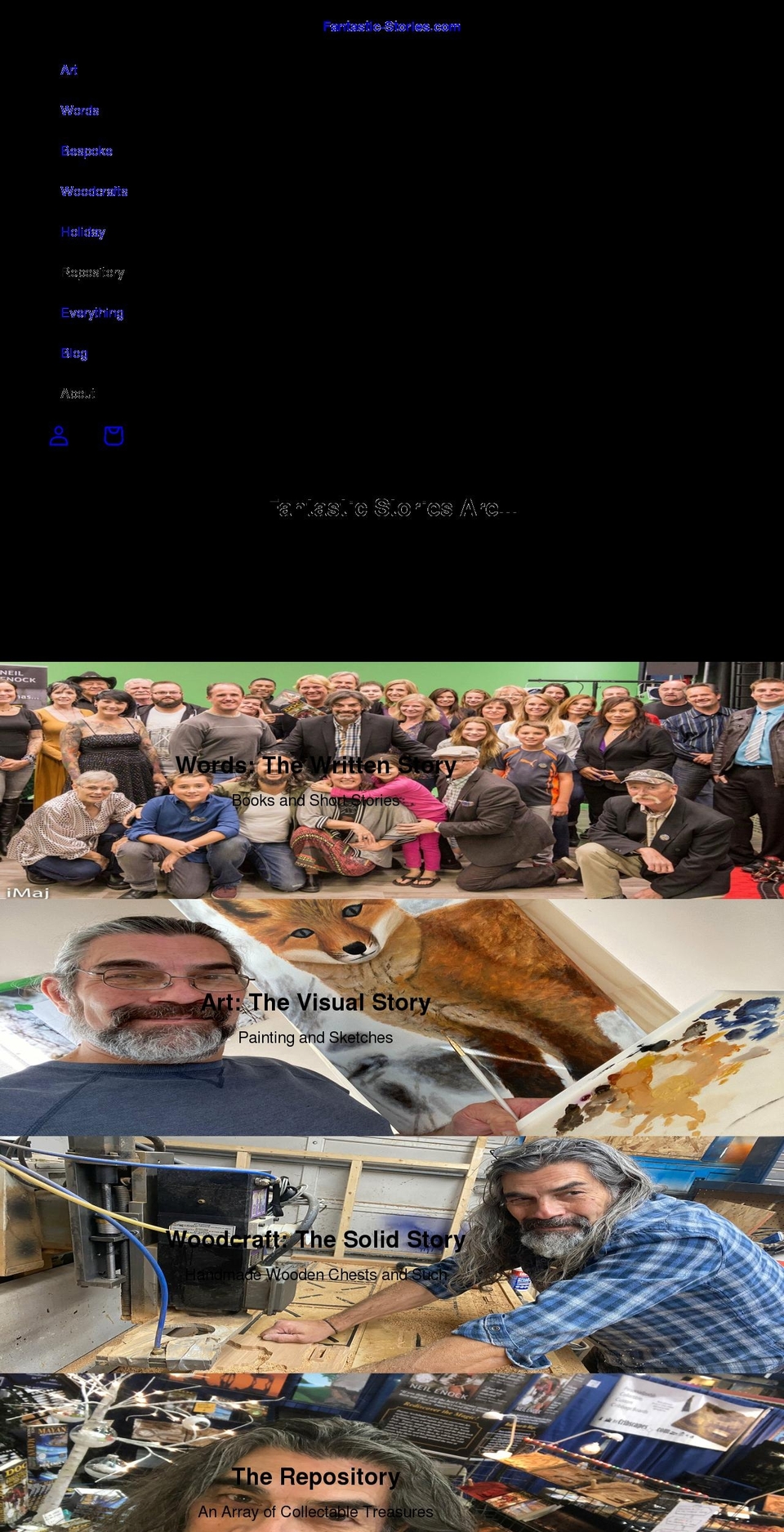 fantastic-stories.com shopify website screenshot