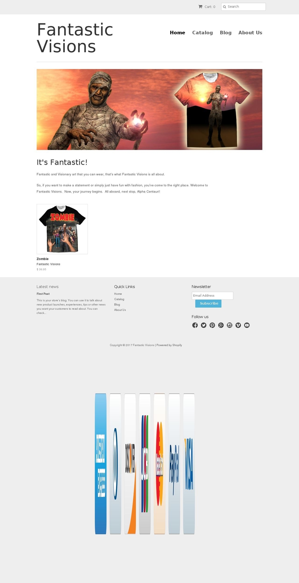 fantastic-visions.com shopify website screenshot