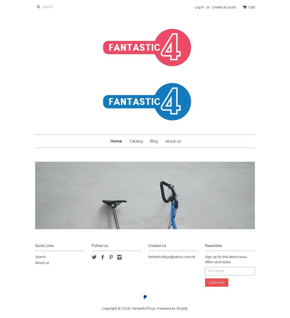 fantastic4toys.com shopify website screenshot