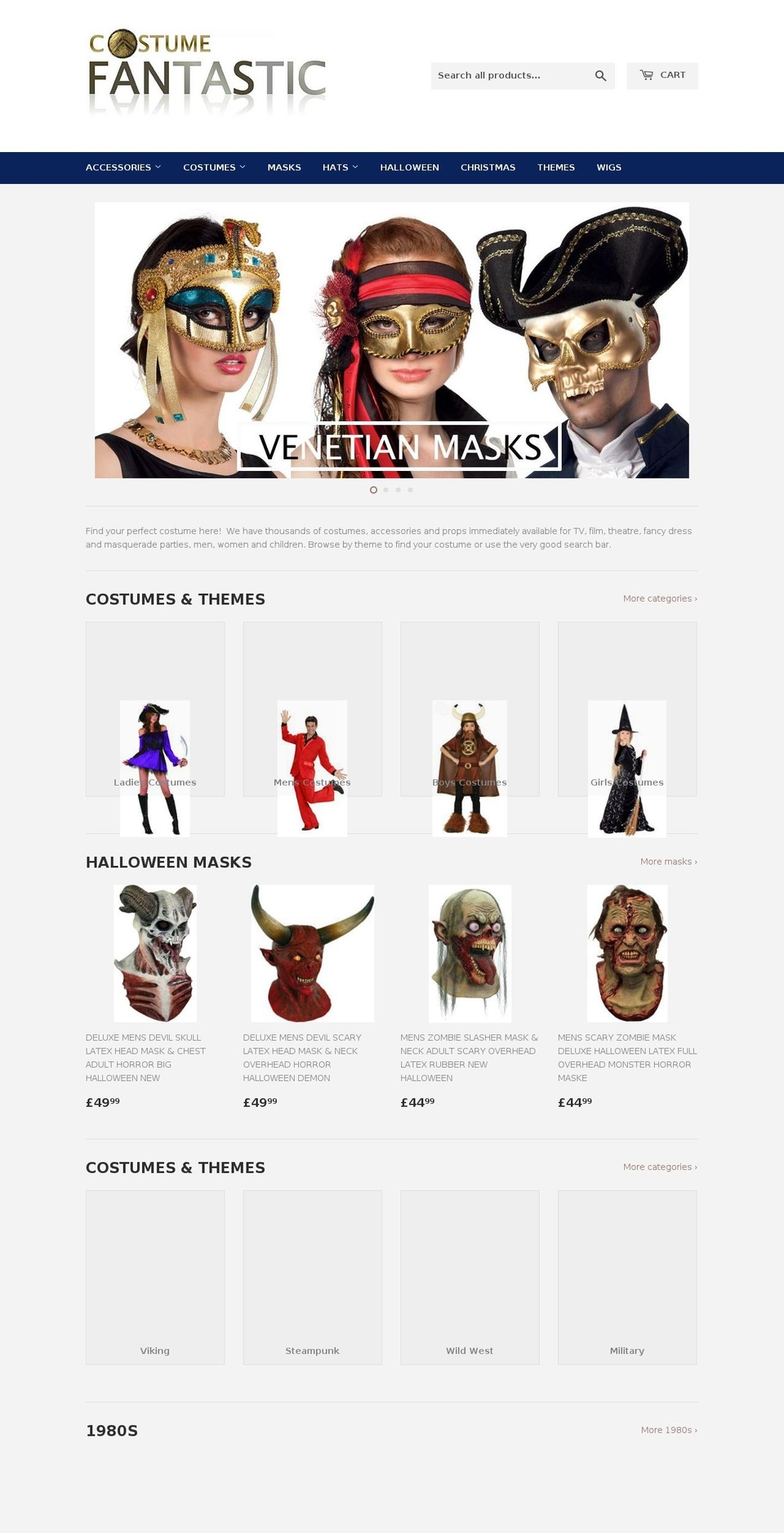 fantasticcostumes.com — Shopify storefront screenshot