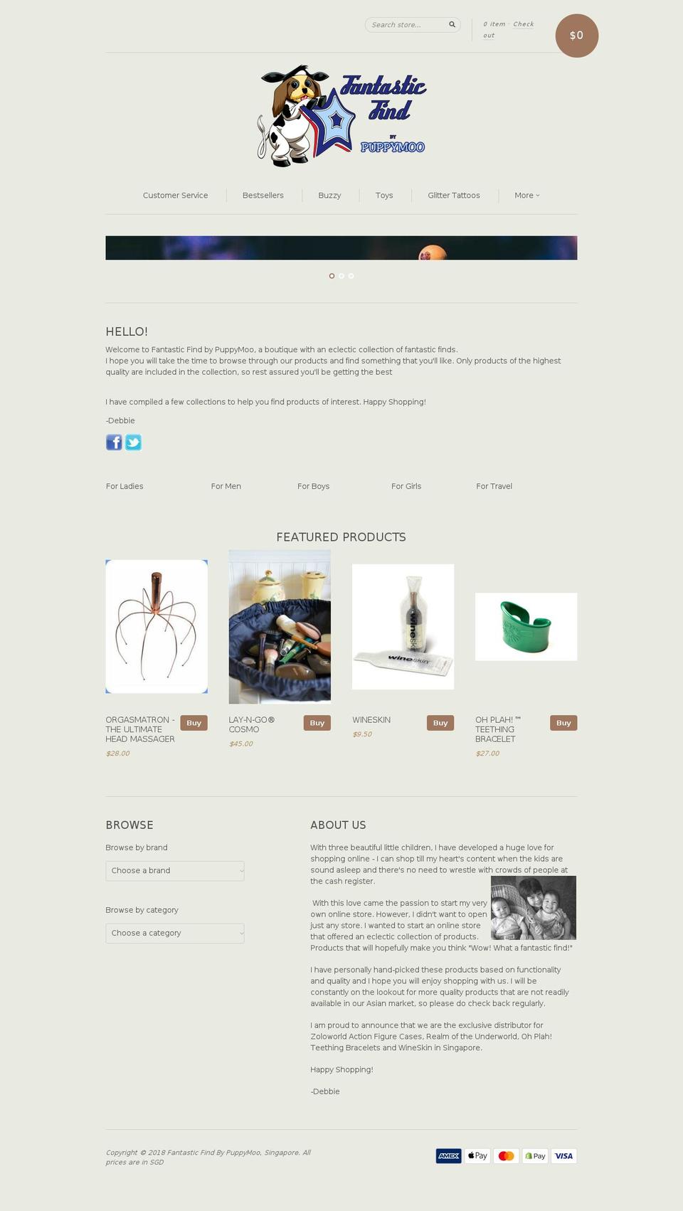 fantasticfindonline.com shopify website screenshot