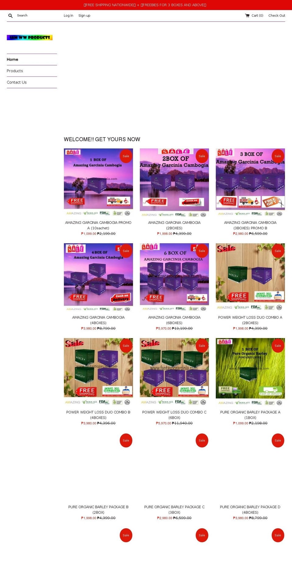 fantasticgarcinia.com — Shopify storefront screenshot