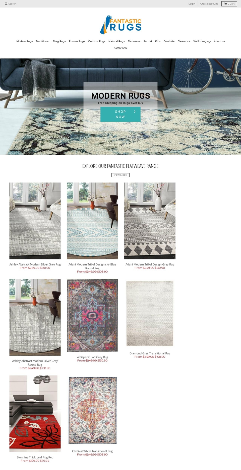 fantasticrugs.com.au shopify website screenshot
