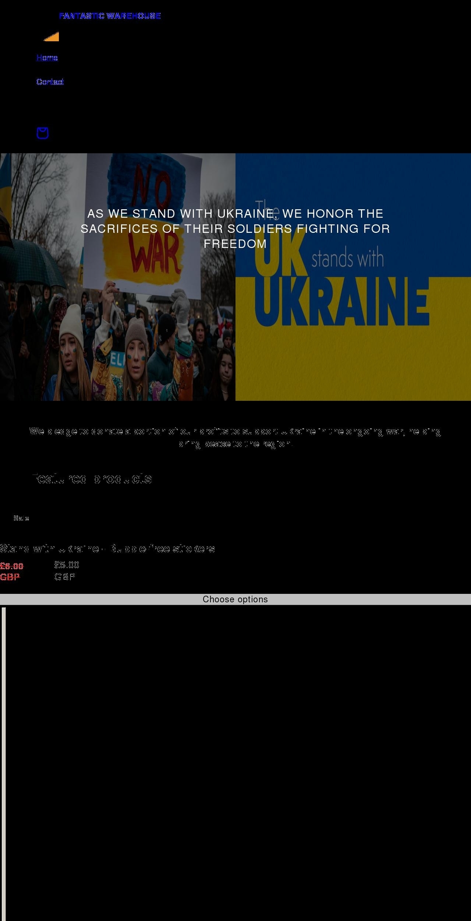 fantasticwarehouse.com shopify website screenshot