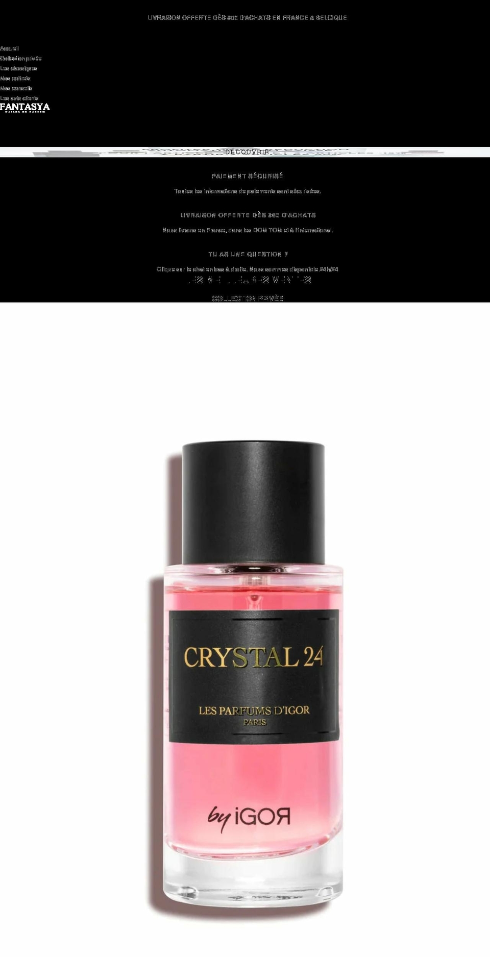 fantasya-paris.com shopify website screenshot