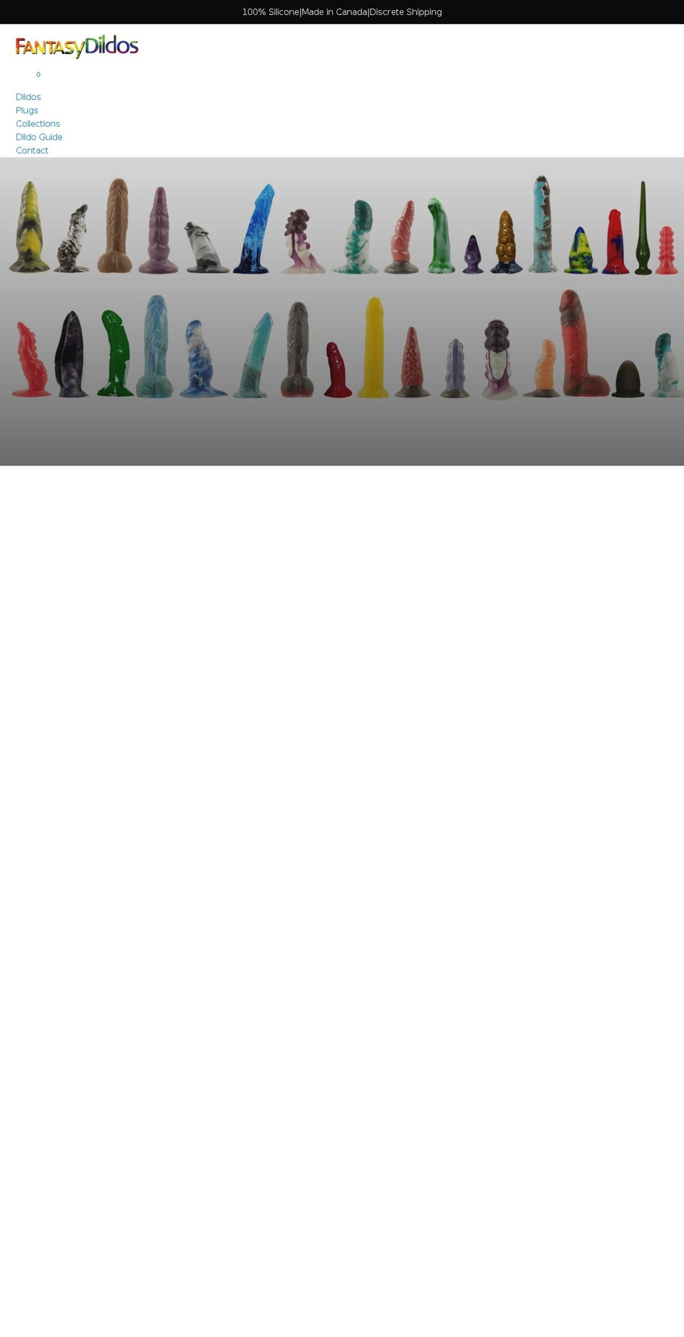 fantasydildos.com shopify website screenshot