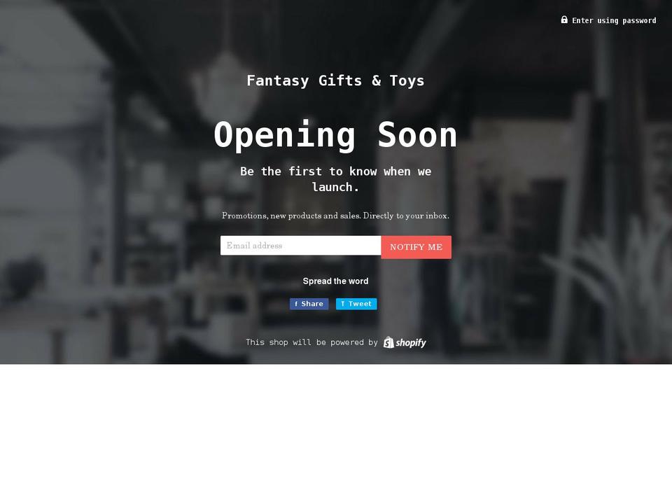fantasygt.com shopify website screenshot