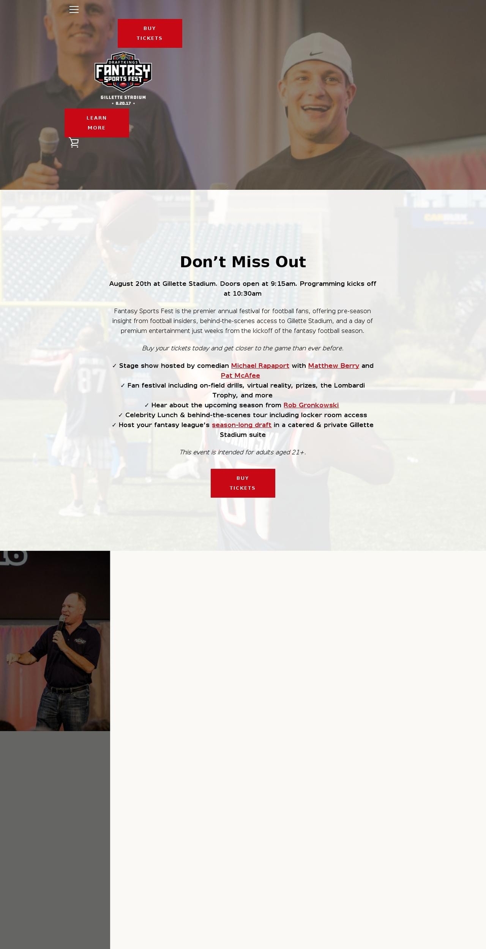 fantasysportsfest.com — Shopify storefront screenshot