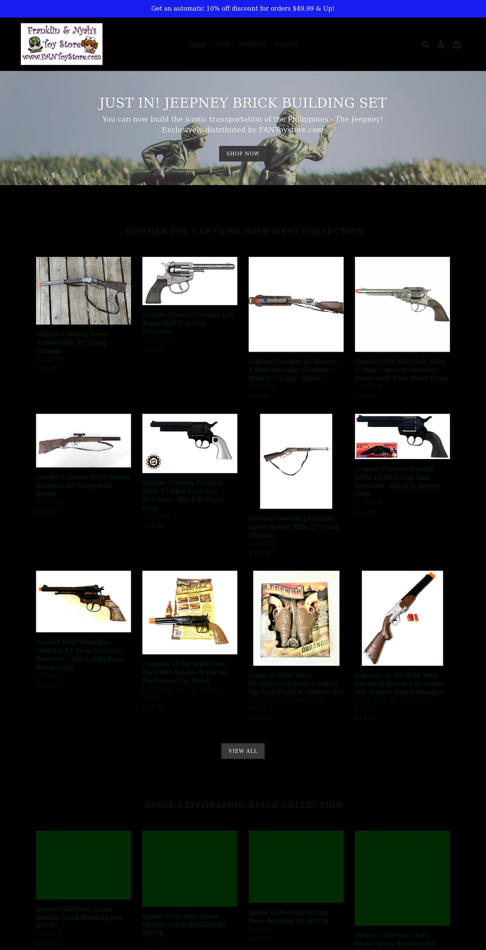 fantoystore.com shopify website screenshot