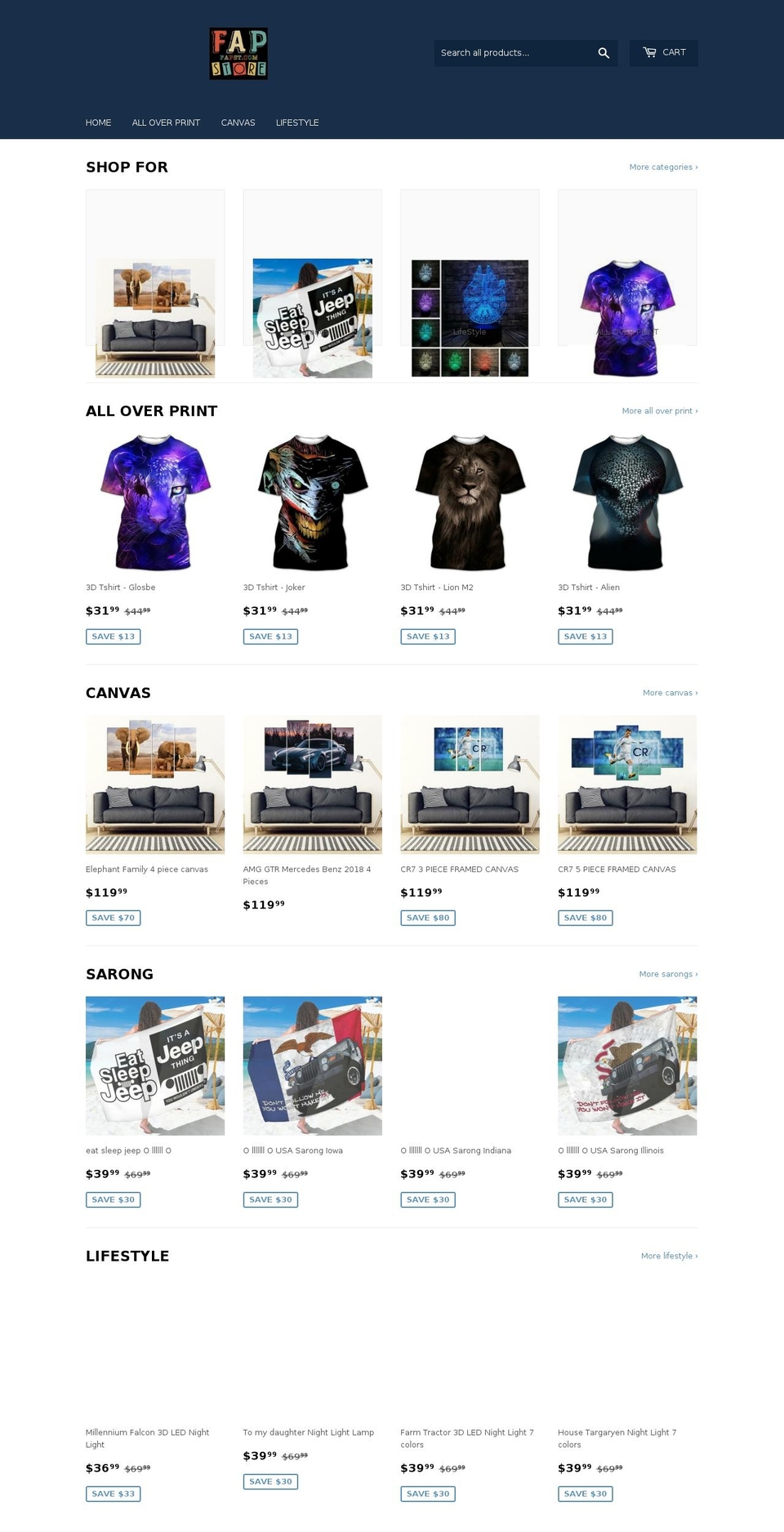 fapst.com — Shopify storefront screenshot