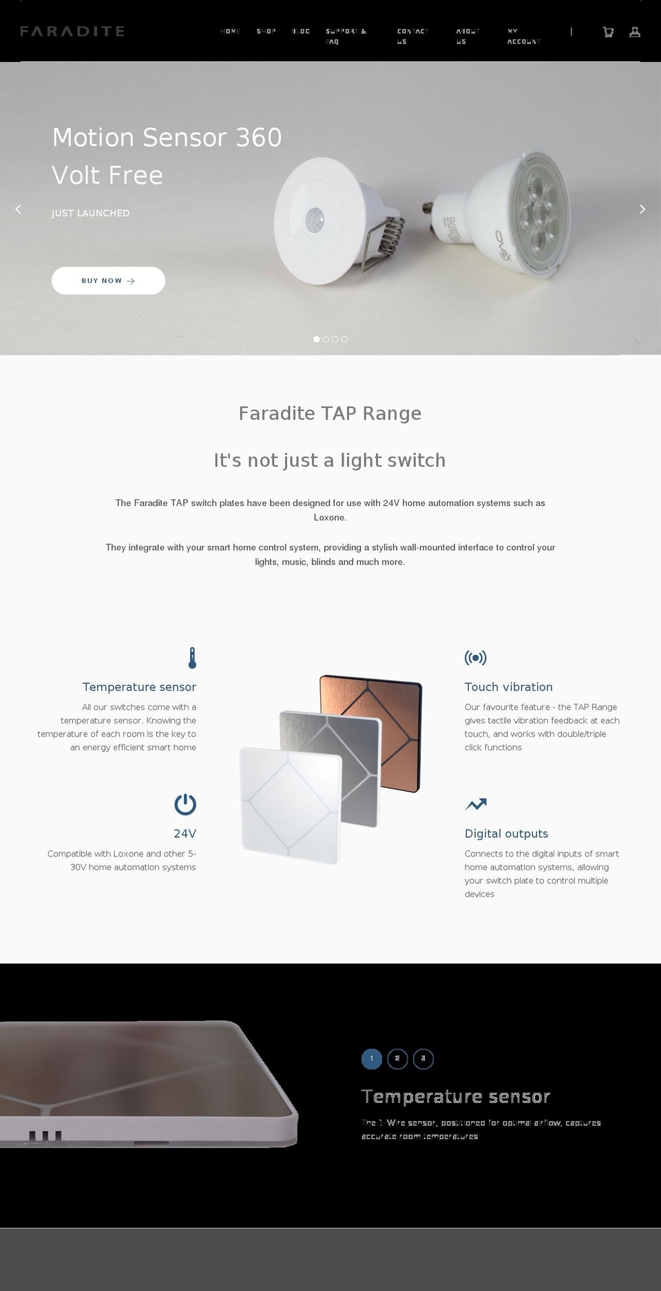 faradite.com shopify website screenshot