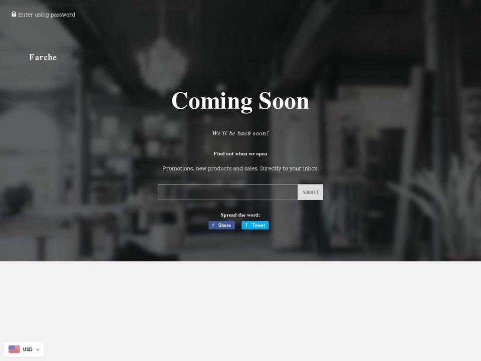farche.com shopify website screenshot