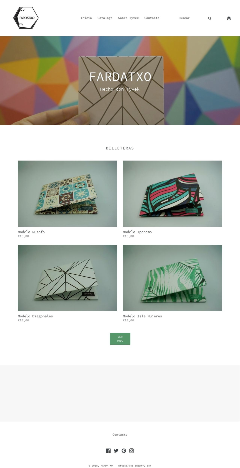 fardatxo.com — Shopify storefront screenshot