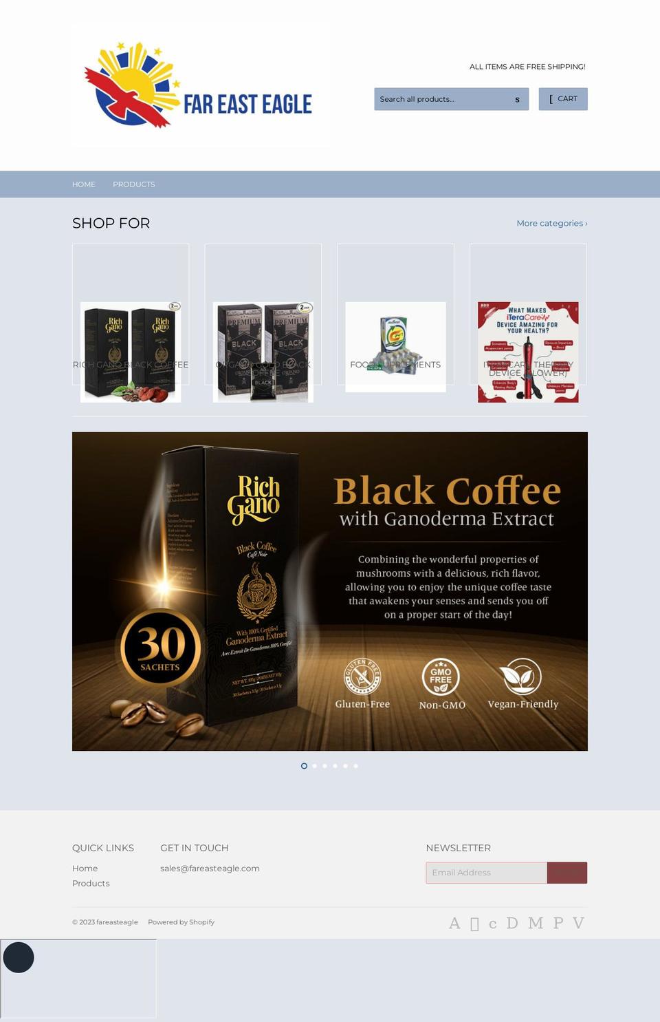 fareasteagle.com — Shopify storefront screenshot