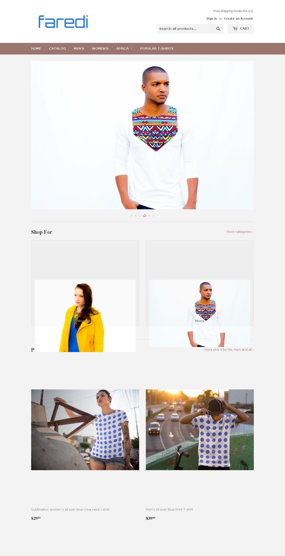 faredi.com — Shopify storefront screenshot
